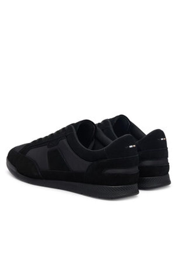 BOSS Sneakersy Nitan 50557883 Czarny. Kolor: czarny. Materiał: skóra, zamsz