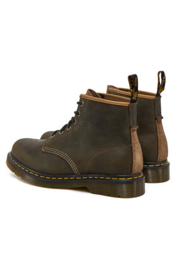 Dr. Martens Trapery Long Napped Suede31872777 Khaki. Kolor: brązowy. Materiał: skóra