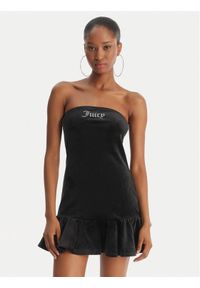 Juicy Couture Sukienka codzienna Ruffle JCWED126311 Czarny Slim Fit. Okazja: na co dzień. Kolor: czarny. Materiał: syntetyk. Typ sukienki: proste. Styl: casual #1