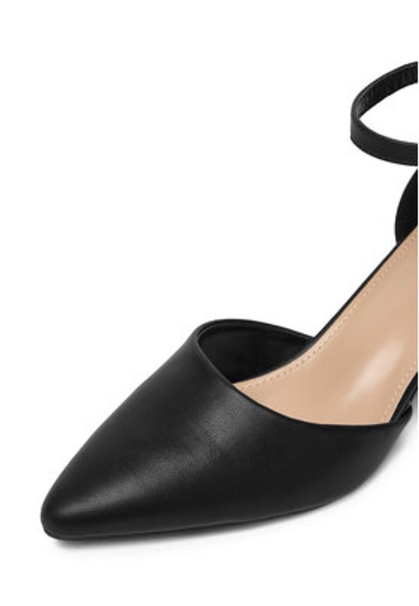 Jenny - JENNY Czółenka CEO-ANGEL WS210702-10 Czarny. Kolor: czarny. Materiał: materiał