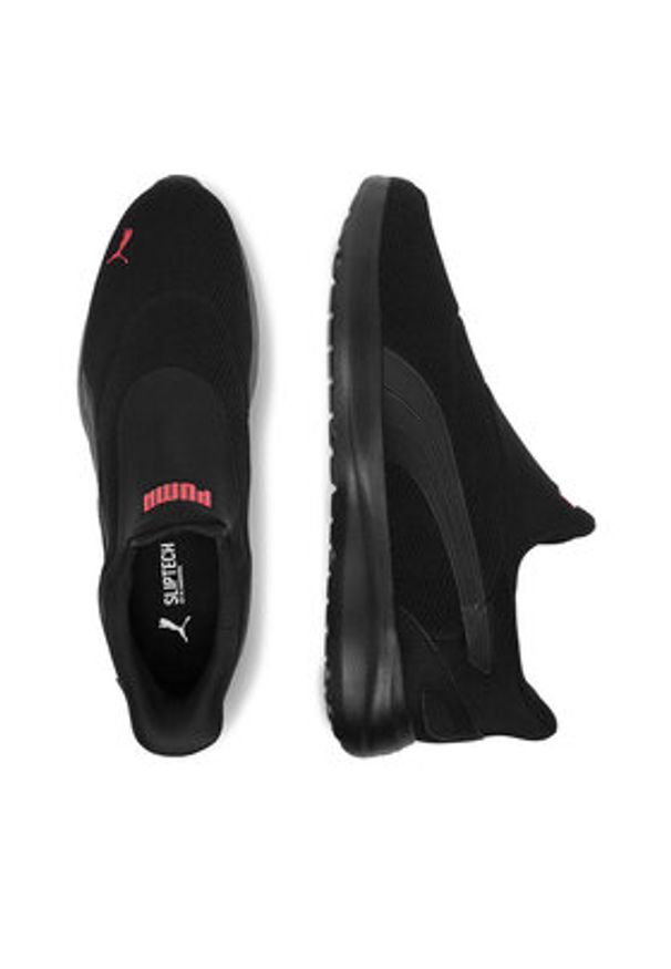 Puma Sneakersy SOFTRIDE COSMIC SLIPTECH 40263101 Czarny. Kolor: czarny. Materiał: materiał
