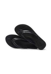 Havaianas japonki WEDGES damskie kolor czarny na koturnie 4146317.0090. Kolor: czarny. Materiał: materiał. Wzór: gładki. Obcas: na koturnie #4