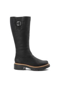 Czarne Kozaki Rieker Ocieplane Buty Damskie. Okazja: na co dzień. Zapięcie: klamry. Kolor: czarny. Materiał: materiał, syntetyk. Sezon: zima, jesień. Styl: klasyczny, casual, elegancki #7