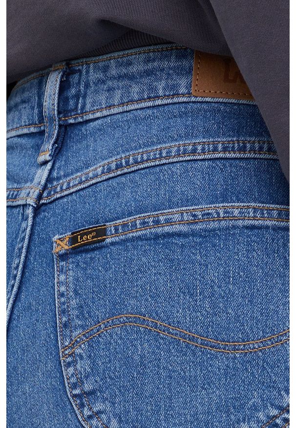 Lee jeansy STELLA TAPERED USED ALTON damskie high waist. Stan: podwyższony. Kolor: niebieski