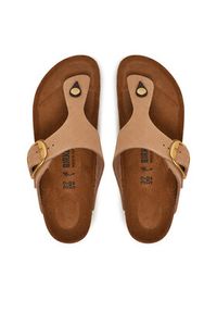 Birkenstock Japonki Gizeh Big Buckle LENB 1024007 Różowy. Kolor: różowy. Materiał: nubuk, skóra #4