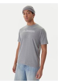 Kappa T-Shirt Feddu 311H7HW Szary Regular Fit. Kolor: szary. Materiał: bawełna #1