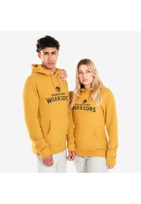 TARMAK - Bluza z kapturem do koszykówki unisex Tarmak NBA 900 Golden State Warriors. Typ kołnierza: kaptur. Kolor: brązowy, wielokolorowy, żółty, czarny. Materiał: materiał, tkanina. Sport: koszykówka