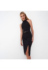 Mohito - Czarna sukienka midi - Czarny. Kolor: czarny. Długość: midi