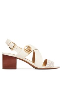 MICHAEL Michael Kors Sandały Vera 40S4VEMS1B Biały. Kolor: biały. Materiał: skóra