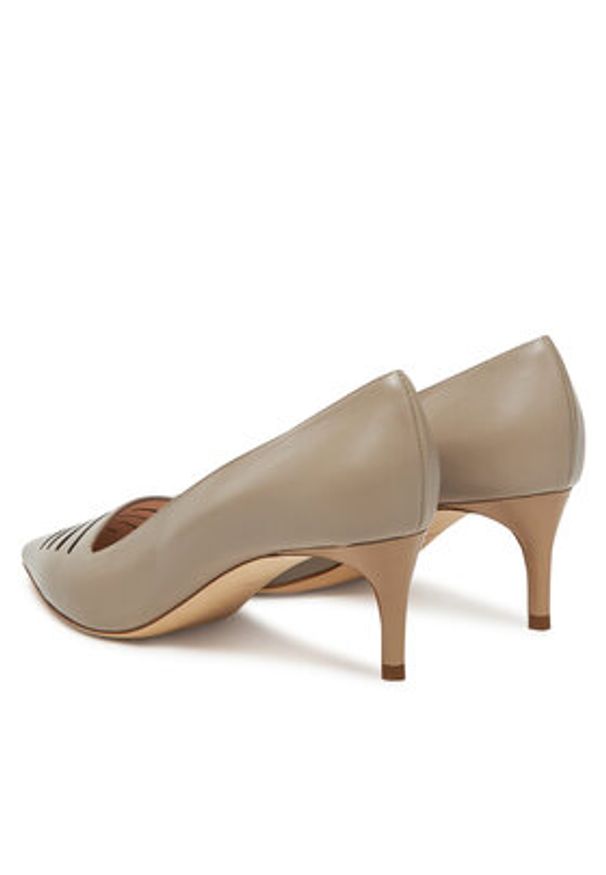 Pollini Czółenka PA10145C0MPA210A Beżowy. Kolor: beżowy. Materiał: skóra. Obcas: na szpilce