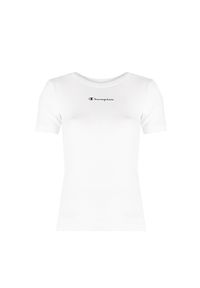 Champion T-shirt | 115430 | Kobieta | Biały. Okazja: na co dzień. Kolor: biały. Materiał: bawełna. Wzór: nadruk. Styl: casual #3
