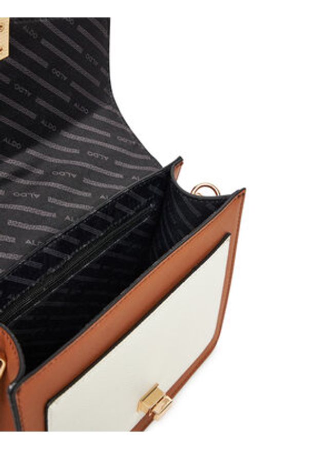 Aldo Torebka Varpass 14037097 Brązowy. Kolor: brązowy. Materiał: skórzane