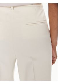 Pinko Spodnie materiałowe Bello Pantalone. 100155 A1L4 Écru Regular Fit. Materiał: syntetyk, wiskoza #5