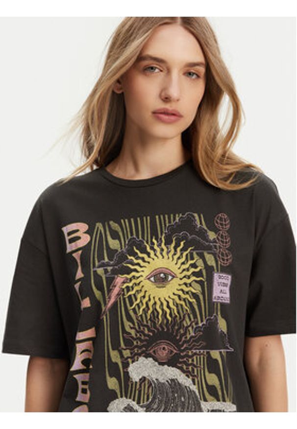 Billabong T-Shirt EBJZT00443-KTA0 Czarny Regular Fit. Kolor: czarny. Materiał: bawełna