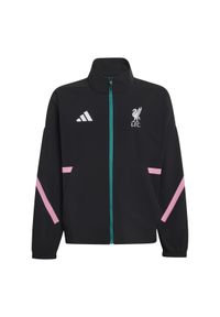 Adidas - Kurtka dresowa dziecięca Liverpool FC Z.N.E 2025/26. Kolor: czarny. Materiał: dresówka. Sport: piłka nożna #1