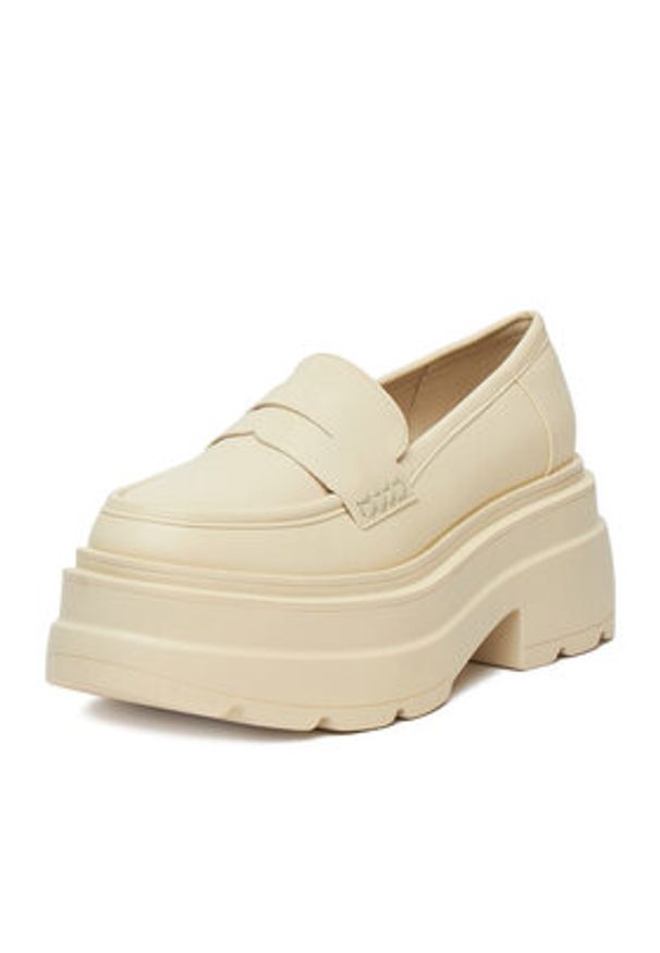 DeeZee Loafersy ST0242613-1 Beżowy. Kolor: beżowy. Materiał: skóra