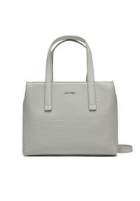 Calvin Klein Torebka Ck Must Mini Tote K60K612163 Szary. Kolor: szary. Materiał: skórzane #1