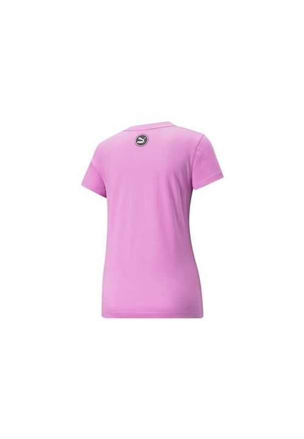 Koszulka treningowa damska Puma Swxp Graphic. Kolor: różowy. Długość rękawa: krótki rękaw. Długość: krótkie. Sport: bieganie