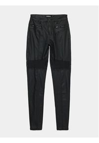 Desigual Spodnie z imitacji skóry Oslo 24SWPW26 Czarny Slim Fit. Kolor: czarny. Materiał: skóra #4