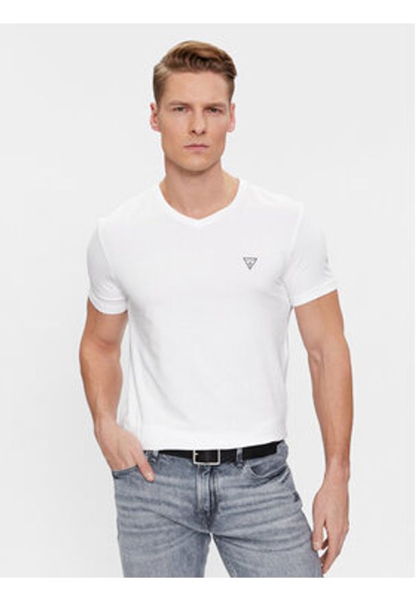 Guess Komplet 2 t-shirtów Caleb U97G03 KCD31 Biały Regular Fit. Kolor: biały. Materiał: bawełna