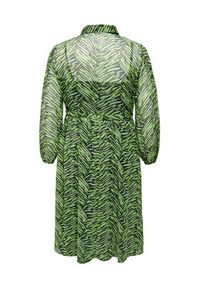 ONLY Carmakoma Sukienka 15289418 Zielony Regular Fit. Kolor: zielony. Materiał: syntetyk