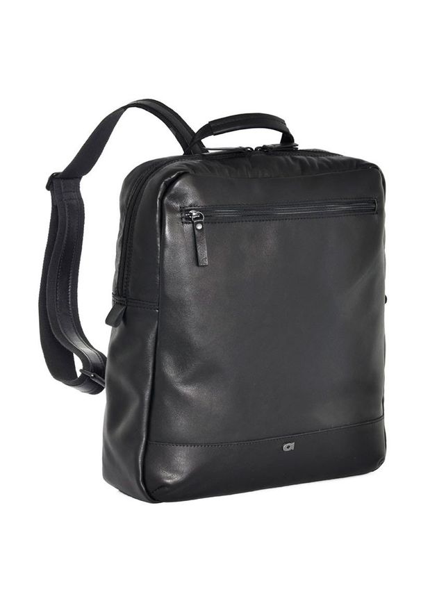 DAAG - Skórzany plecak na laptopa unisex Daag Albedo 3 czarny. Kolor: czarny. Materiał: skóra