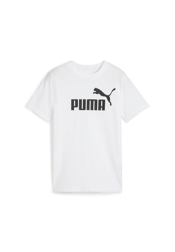 Koszulka Puma Ess No. 1 Logo Tee B, Dzieci. Kolor: biały. Materiał: bawełna, materiał