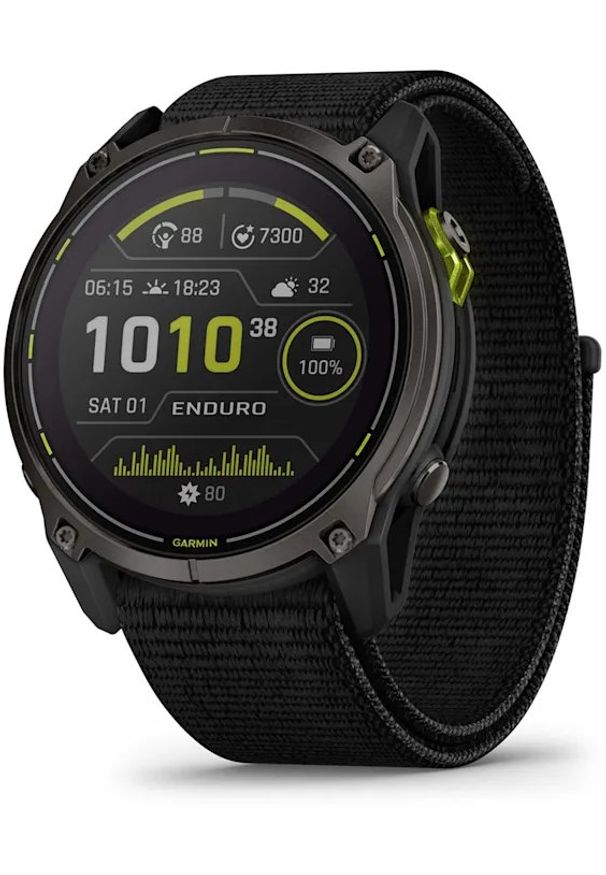 GARMIN - Zegarek sportowy Garmin Garmin Enduro 3 Black. Styl: sportowy