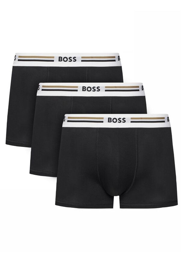 BOSS Komplet 3 par bokserek Trunk 3P Revive 50492200 Kolorowy. Materiał: wiskoza. Wzór: kolorowy