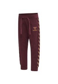 Spodnie dresowe dla dziewczynki niemowlaka Hummel Puk. Kolor: czerwony. Materiał: dresówka. Sport: bieganie