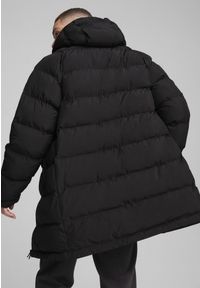 Puma - Męska parka z jednolitego materiału PUMA Black. Kolor: czarny. Materiał: materiał. Wzór: jednolity