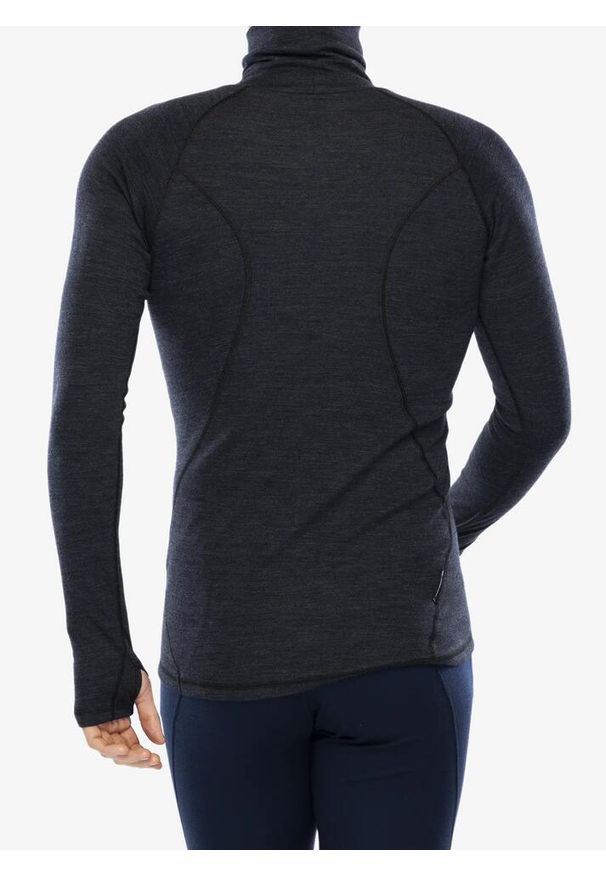 SENSOR - Męska koszulka z długim rękawem Baselayer Merino Bold Outdoor Roll Neck. Kolor: szary. Materiał: dzianina, prążkowany, wełna. Długość rękawa: długi rękaw. Długość: długie. Sport: outdoor