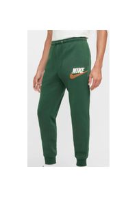 Męskie Dresy Nike. Kolor: zielony. Materiał: dresówka. Sport: fitness #1