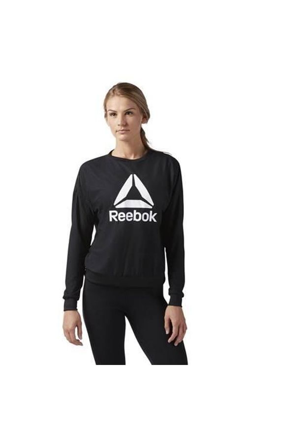 Bluzy treningowa damska Reebok Workout Ready Activchill Crew Neck. Kolor: czarny. Sport: fitness