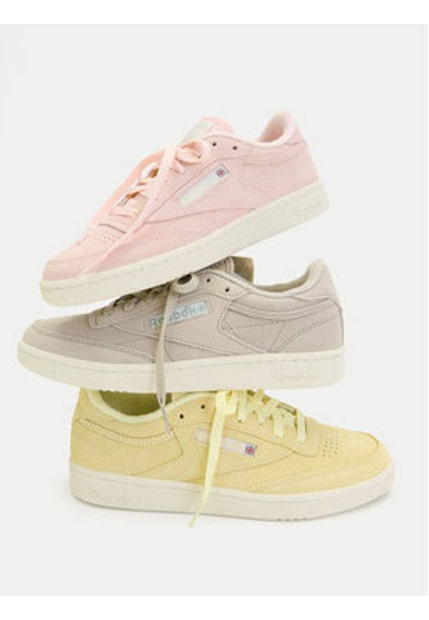 Reebok Sneakersy EO-CLUB C 85 100263743 Różowy. Kolor: różowy. Materiał: skóra, zamsz. Model: Reebok Club