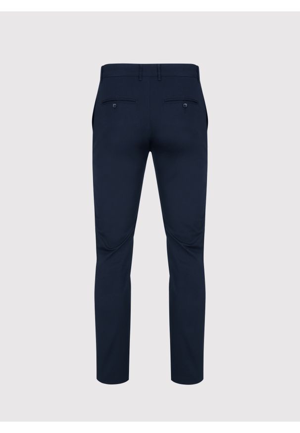 Pako Lorente - PAKO LORENTE – Granatowe spodnie męskie. Okazja: na co dzień. Kolor: niebieski. Materiał: elastan, bawełna, materiał. Styl: casual, klasyczny