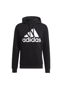 Adidas - Bluza z Kapturem Essentials Big Logo Rozmiar S Czarny - GK9220. Typ kołnierza: kaptur. Kolor: biały, wielokolorowy, czarny. Materiał: bawełna, materiał, wiskoza, poliester. Sport: joga i pilates
