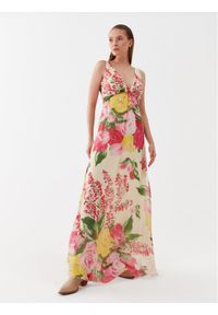 Blugirl Blumarine Sukienka codzienna RA3148-T3079 Kolorowy Regular Fit. Okazja: na co dzień. Materiał: jedwab. Wzór: kolorowy. Typ sukienki: proste. Styl: casual