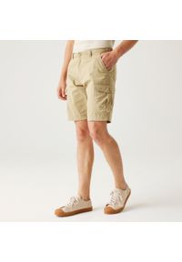 Regatta - Spodenki turystyczne męskie Ruwan. Kolor: beżowy. Materiał: tkanina, bawełna. Sport: turystyka piesza #1