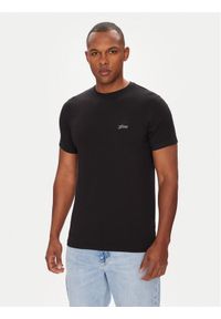 Guess T-Shirt M4GI70 KC9X0 Czarny Slim Fit. Kolor: czarny. Materiał: bawełna