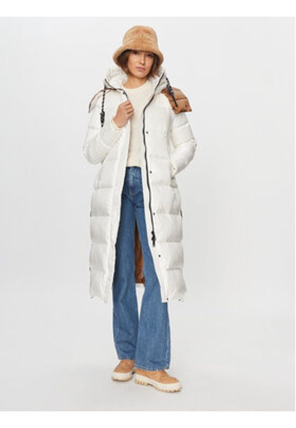 Deha Kurtka puchowa D93583 Écru Regular Fit. Materiał: puch, syntetyk