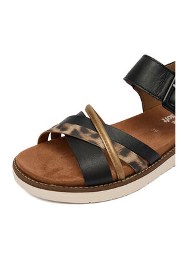 Remonte Sandały CEO-D2043-03 Czarny. Kolor: czarny. Materiał: skóra