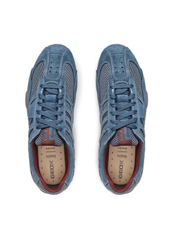 Geox Sneakersy U Snake Original U55MNA 02214 C4348 Beżowy. Kolor: beżowy. Materiał: zamsz, skóra