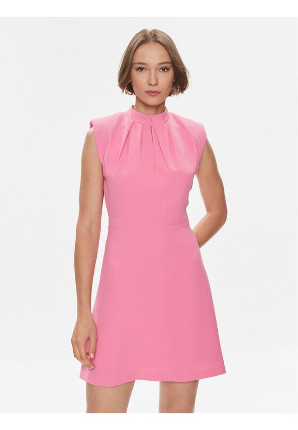Hugo Sukienka koktajlowa Kesana-1 50504460 Różowy Regular Fit. Kolor: różowy. Materiał: syntetyk. Styl: wizytowy