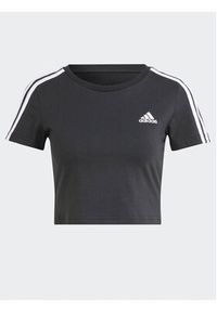 Adidas - adidas T-Shirt Essentials 3-Stripes IR6111 Czarny Slim Fit. Kolor: czarny. Materiał: bawełna #3