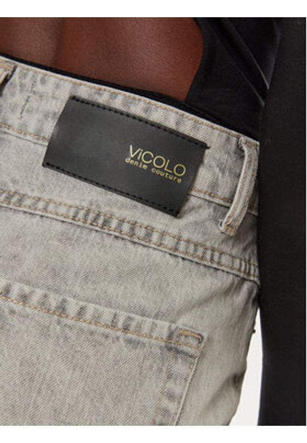 ViCOLO Jeansy DS0003 Szary Boyfriend Fit. Kolor: szary