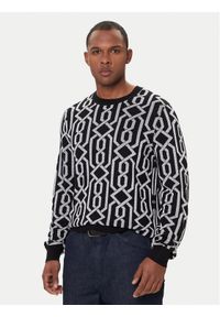 Hugo - HUGO Sweter Souvawn 50547001 Czarny Regular Fit. Kolor: czarny. Materiał: syntetyk, wiskoza #1