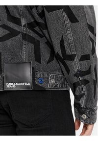 Karl Lagerfeld Jeans Kurtka jeansowa 240D1405 Szary Relaxed Fit. Kolor: szary. Materiał: bawełna #3