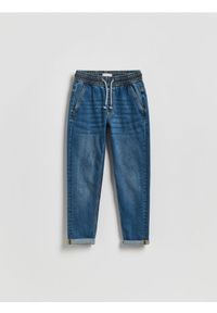 Reserved - Jeansy carrot fit - niebieski. Kolor: niebieski