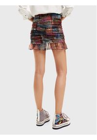 Desigual Spódnica mini Bora 22WWFK03 Kolorowy Slim Fit. Materiał: syntetyk. Wzór: kolorowy #2